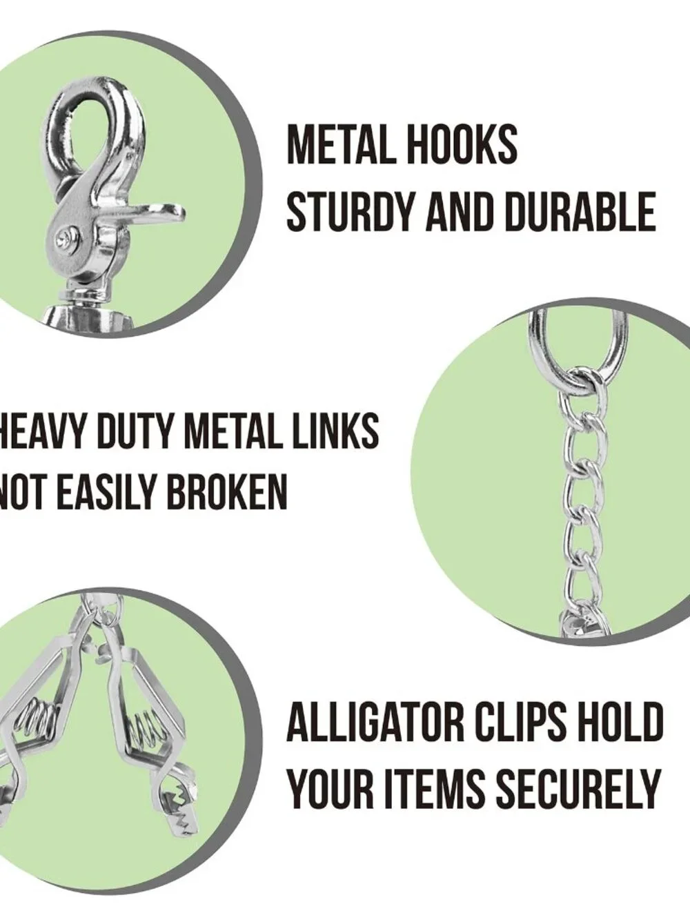 MELOTOUGH Metal Glove Clip Heavy Duty Glove Clips for Work Glove Holders Safety